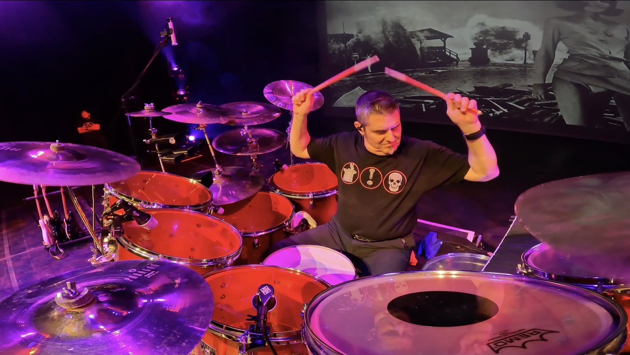 Dave Raheb Freewill the Rush Experience. Photo credit Alex Chacon
